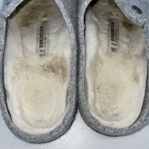 Birkenstock Zermatt Wool Felt Slippers Size 9 Narrow‎ womens 7 Men US/40EU Comfy - Picture 4 of 8